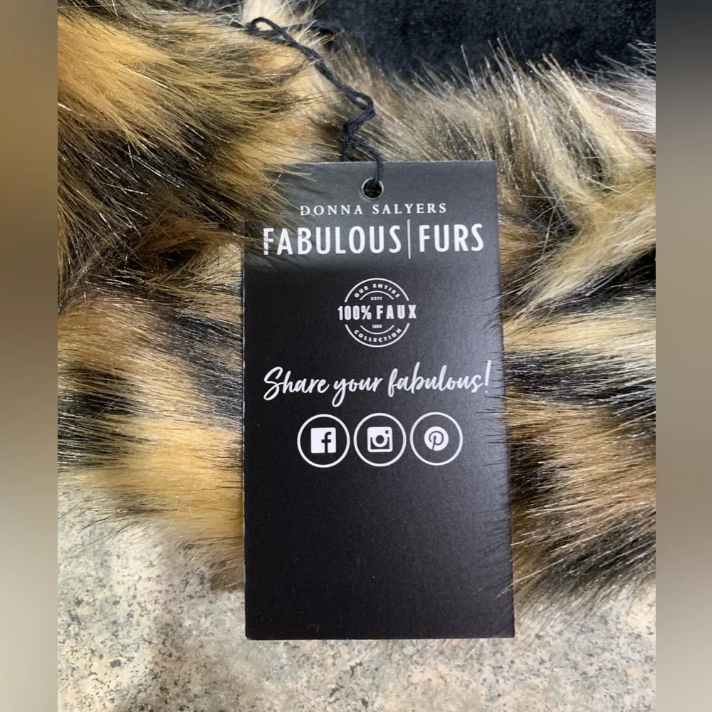 Donna Salyers Fabulous Furs Animal Print Faux Leopard Beret Hat - BRAND NEW! - Picture 2 of 6